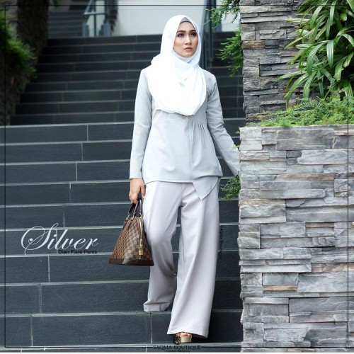 Dian Flare Pant (Silver)